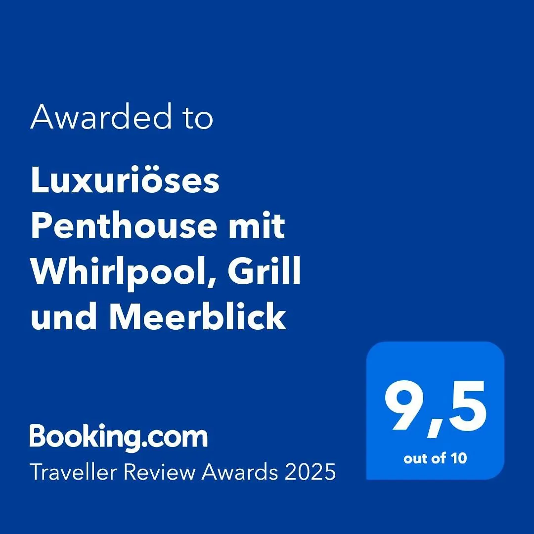Luxurioeses Penthouse Welle Mit Whirlpool, Grill Und Meerblick ヴィル